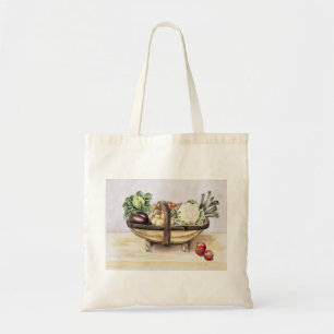Tote Bag La vie toujours avec un trug des légumes 1996