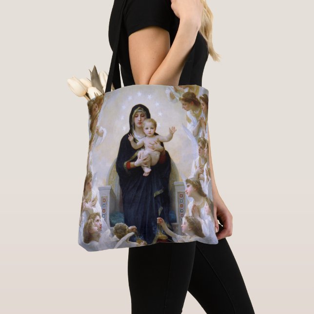 Tote Bag La Vierge aux anges par William Bouguereau (De près)