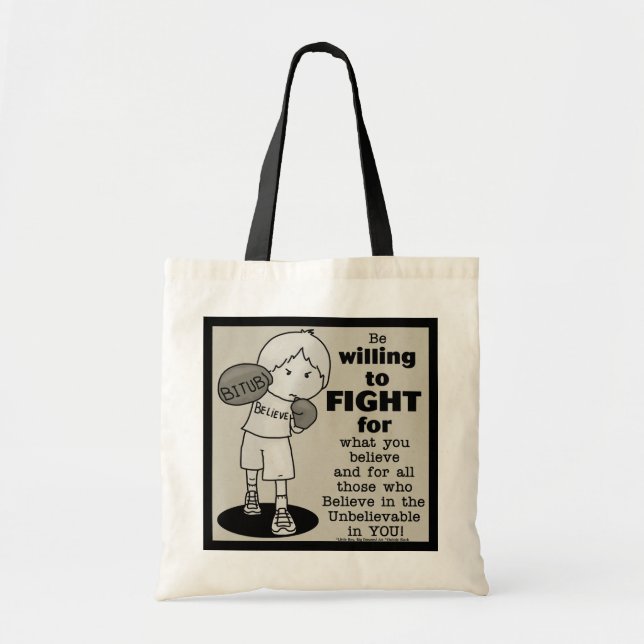 Tote Bag La volonté de combattre (Devant)