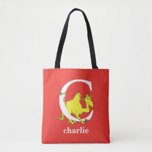 Tote Bag L'ABC de Dr Seuss : Lettre C - Blanc Ajoutez vot