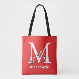 Tote Bag L'ABC de Dr Seuss : Lettre M - Blanc Ajoutez vot