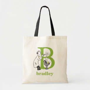Tote Bag L'ABC du Dr Seuss : Lettre B - Vert Ajoutez votr