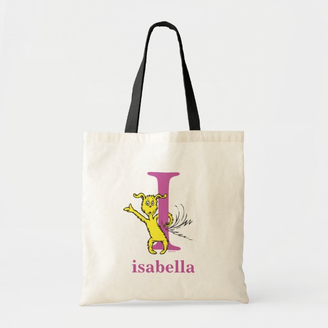 Tote Bag L'ABC du Dr Seuss : Lettre I - Violet | Ajoutez vo (Devant)