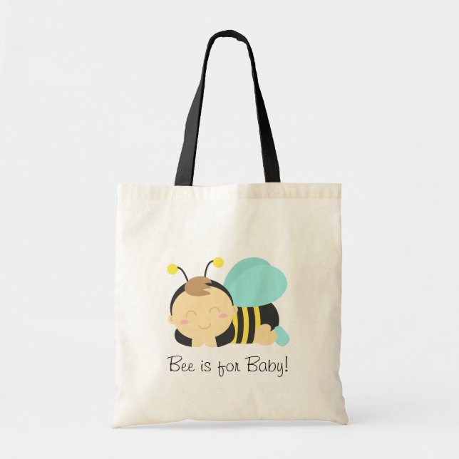 Tote Bag L'abeille est pour bébé, le bourdon pour maman (Devant)