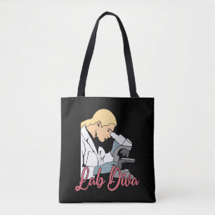 Tote Bag Laboratoire Diva Chimiste Laboratoire Technicien S