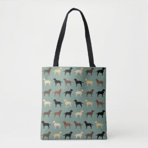 Tote Bag Laboratoires de Motif des silhouettes de chien des
