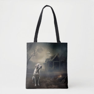 Tote Bag Labrador Halloween Épouvantable