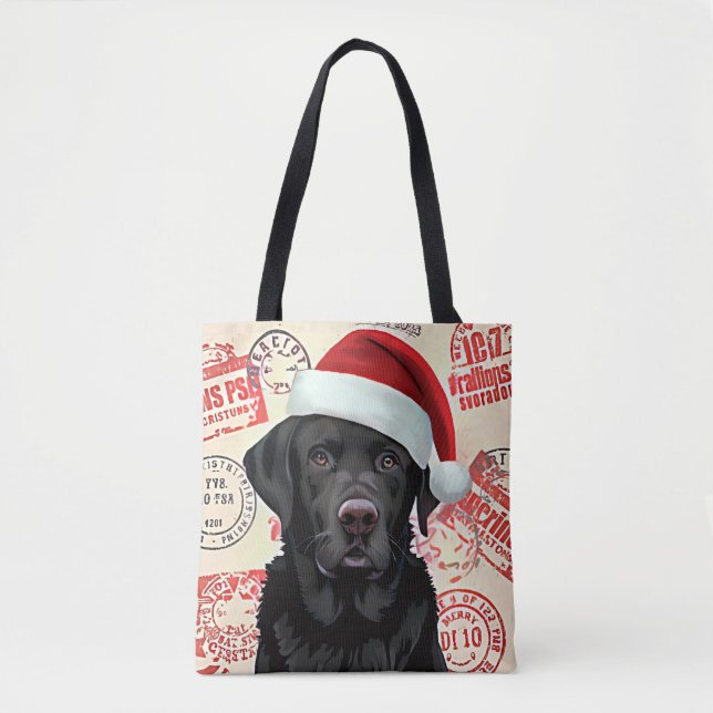 Tote Bag Labrador noir  (Devant)
