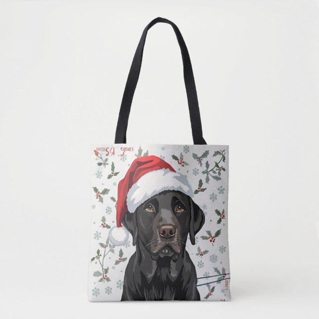 Tote Bag Labrador noir  (Devant)
