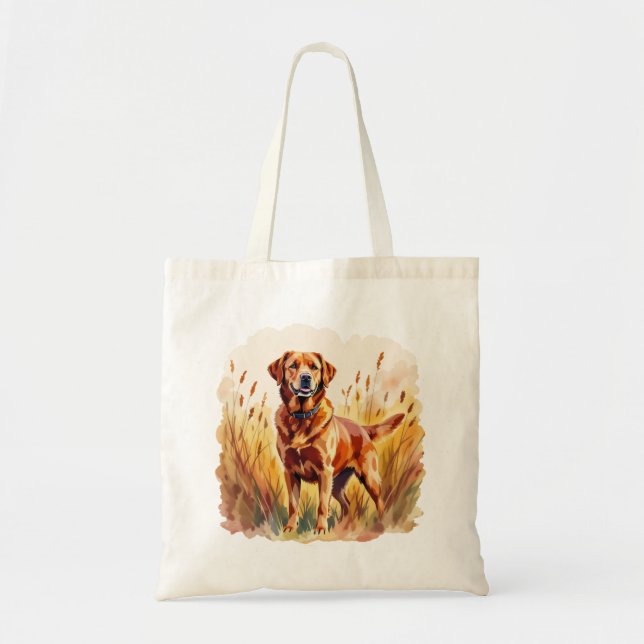 Tote Bag Labrador Retriever Chien Rouge Renard (Devant)