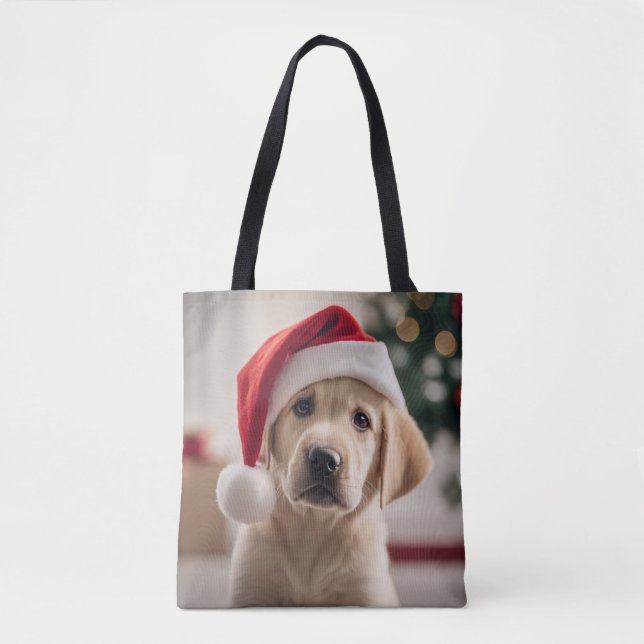 Tote Bag Labrador Retriever Christmas (Devant)