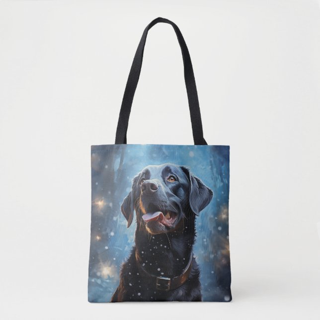 Tote Bag Labrador Retriever noir (Devant)