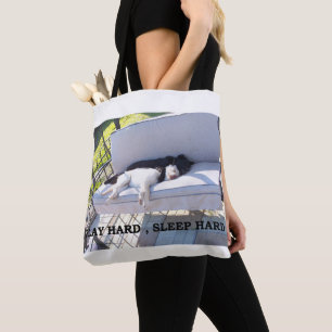 Tote Bag Labrador Retriever Travail Dur Sommeil Dur