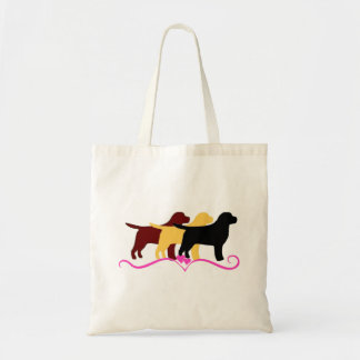 Tote Bag Labs Brookhaven_Labradors en 3 couleurs et coeurs