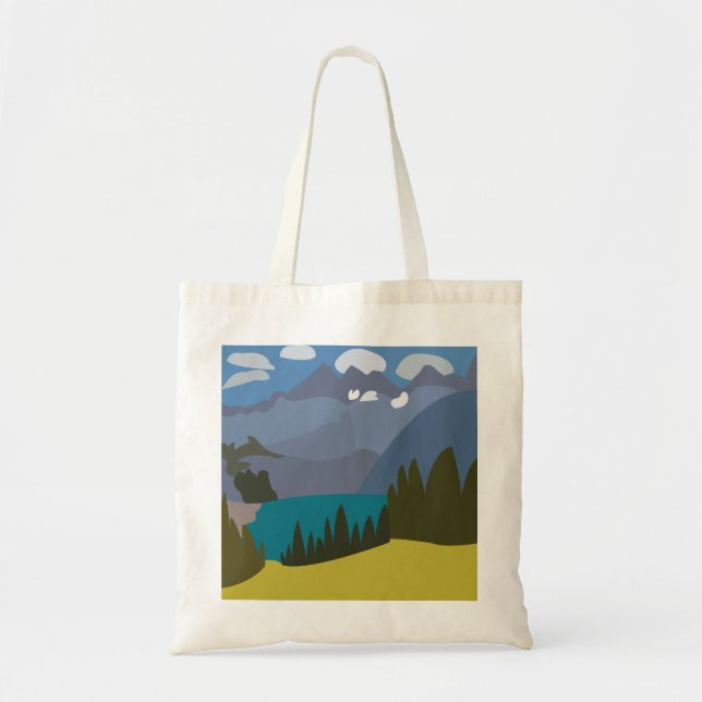 Tote Bag Lac de montagne des Alpes  (Devant)