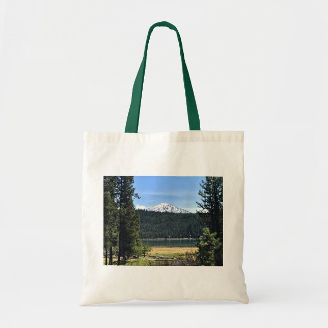 Tote Bag Lac Elk avec Mont Bachelor, Oregon (Devant)