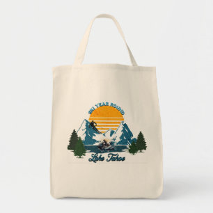 Tote Bag Lac Tahoe : Ski de l'année, ski de neige et ski na