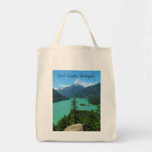 Tote Bag Lac Turquoise de Snowy Mountain à Washington