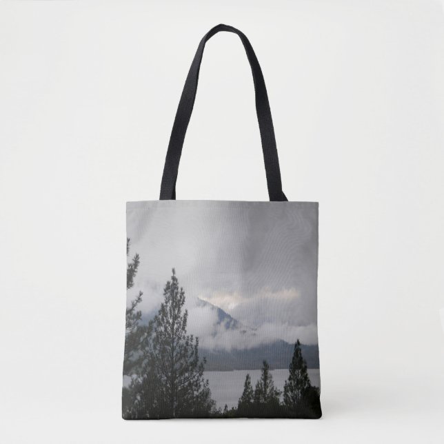 Tote Bag Lac Whiskeytown avec brouillard... (Devant)