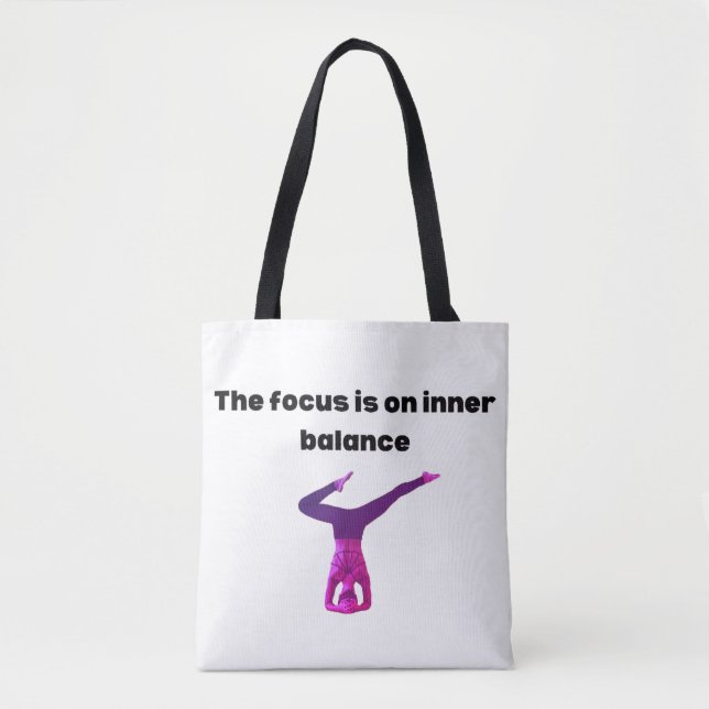 Tote Bag L'accent est mis sur l'équilibre intérieur (Devant)
