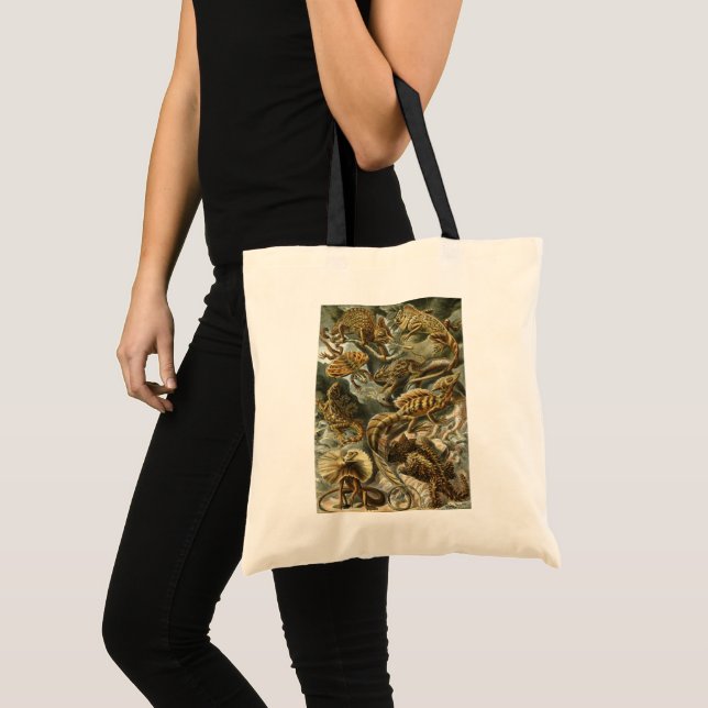 Tote Bag Lacertilia d'Ernst Haeckel Animaux lézards vintage (Devant (produit))
