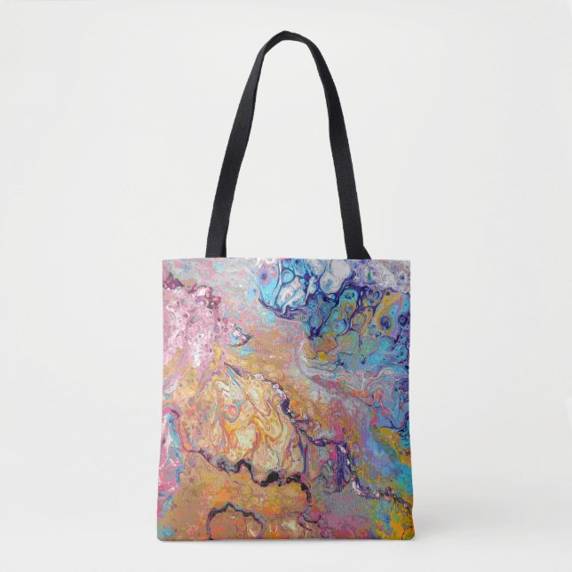 Tote Bag L'acrylique de Cremecycle versent partout (Devant)