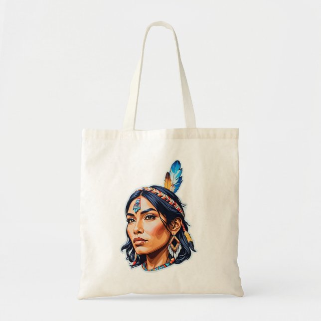 Tote Bag Lady amérindienne (Devant)