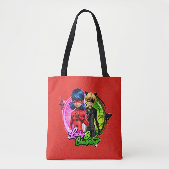 Tote Bag Ladybug & Cat Noir | Lucky & Charming (Devant)