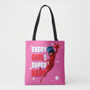 Tote Bag Ladybug Every Girl est un super héros