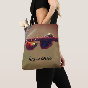 Tote Bag Ladybugs Équilibrer gros plan Personnalisé