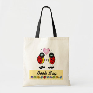 Tote Bag Ladybugs together Book Bag