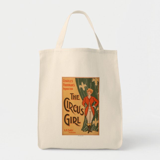 Tote Bag L'affiche théâtrale de la fille de cirque #1 (Devant)