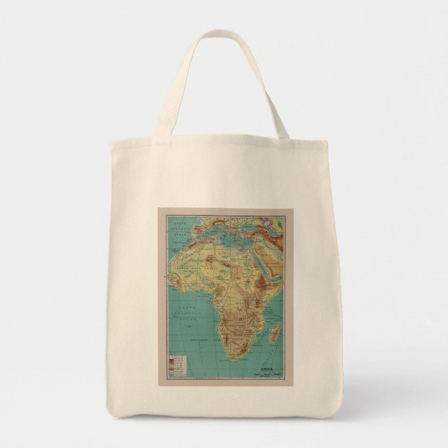 Tote Bag L'Afrique vintage Fourre-tout (Devant)