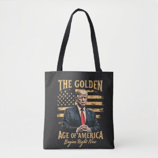 Tote Bag L'âge d'or de l'Amérique commence maintenant