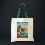 Tote Bag Lago di Como Italia Travel Art Vintage<br><div class="desc">Design vectoriel du lac de Côme. Le lac de Côme,  situé dans la région de Lombardie,  dans le nord de l'Italie,  est une station balnéaire haut de gamme connue pour ses paysages spectaculaires,  située au pied des Alpes.</div>