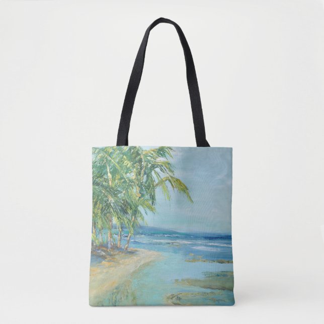 Tote Bag Lagon Côtier Bleu (Devant)