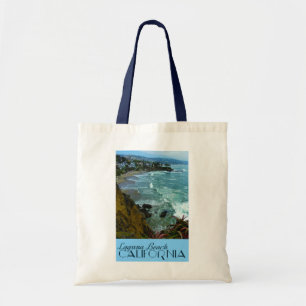Tote Bag Laguna Beach California Vintage Travel Poster