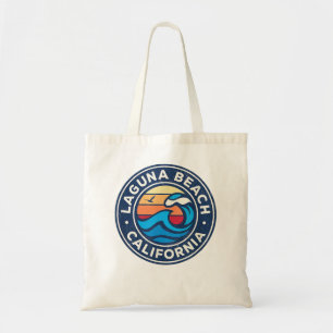 Tote Bag Laguna Beach Californie CA Vagues marines Vintages
