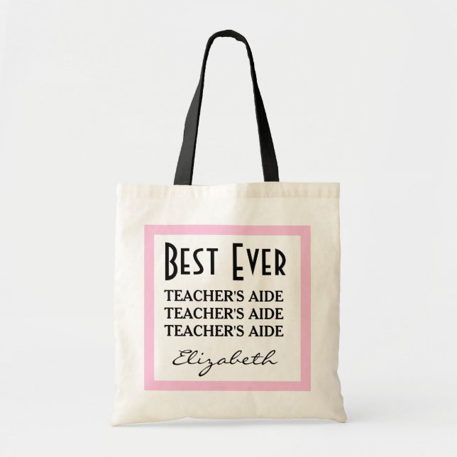 Tote Bag L'aide du meilleur professeur jamais tout (Devant)