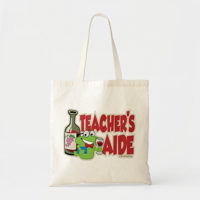 Tote Bag L'aide du professeur (vin) (Devant)