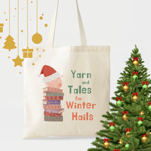 Tote Bag Laine et Contes pour Noël Hails Hiver  (Créateur téléchargé)