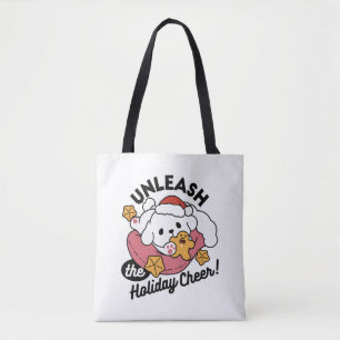 Tote Bag Laisser la joie des fêtes - Noël de chien mignon