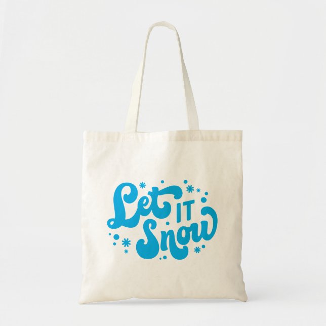 Tote Bag Laisser neiger hiver design (Devant)
