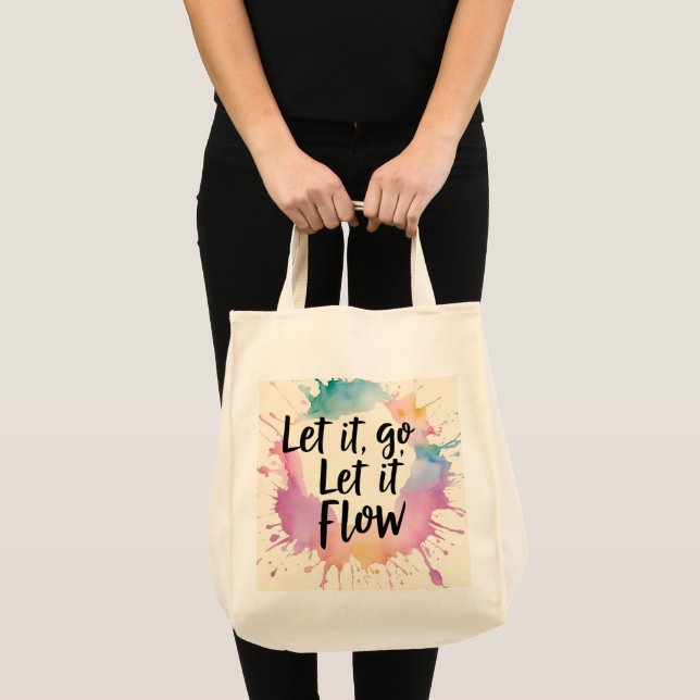 Tote Bag Laisser passer le flux - Conception des devis de g (Devant (produit))