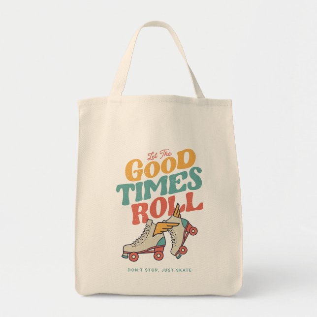 Tote Bag LAISSEZ LES BONS TEMPS ROULER 80s RETRO ROLLER SKA (Devant)