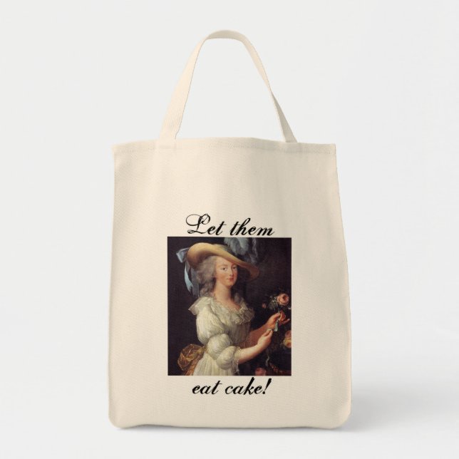 Tote Bag Laissez-les manger le gâteau… (Devant)