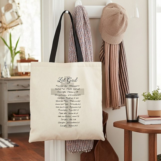 Tote Bag Laissez l'inspiration des Écritures divines (Créateur téléchargé)