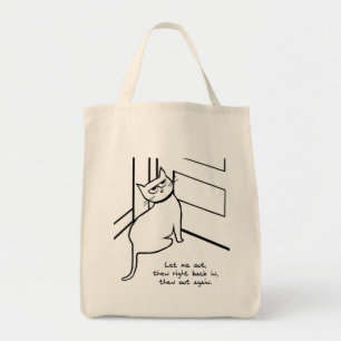Tote Bag Laissez sortir le chat - Dons aux Amoureux de les