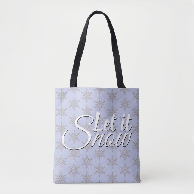Tote Bag Laissez Tomber la Neige Flocon de Neige (Devant)