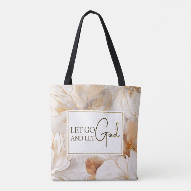 Tote Bag Laissons Dieu Citer l'inspiration chrétienne (Dos)